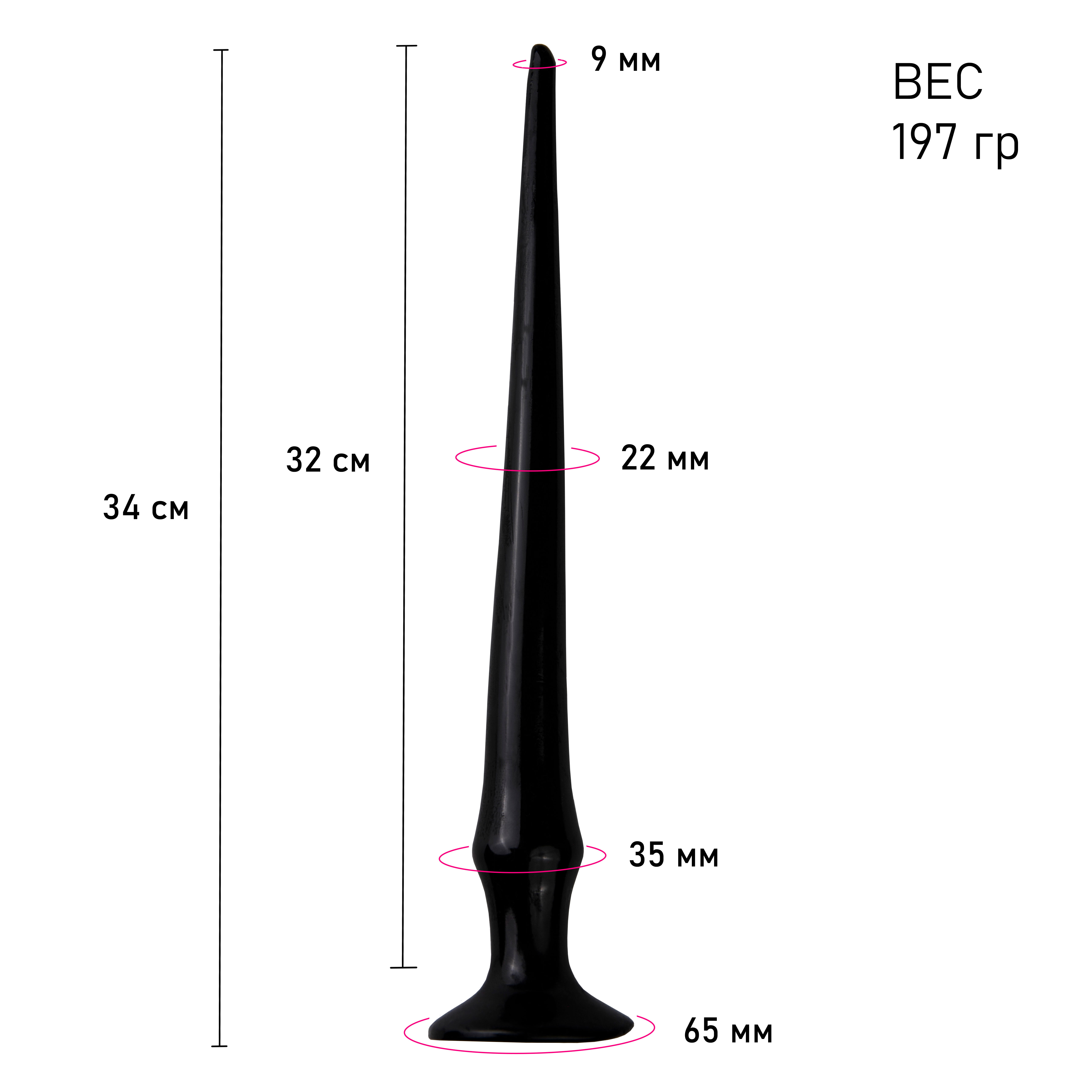 Стимулятор анальный SeSati SA352S1PV34BK — фото 3